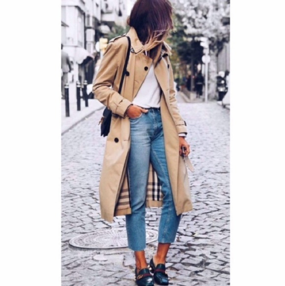 100 cotton trench coat